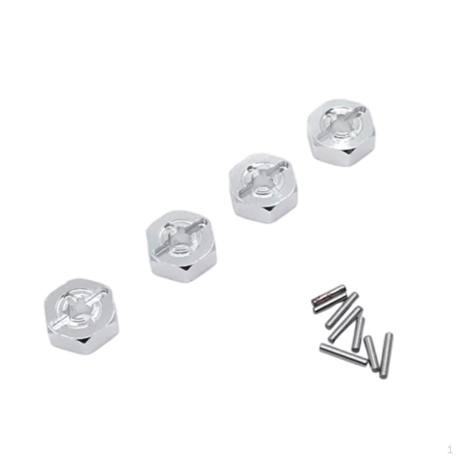 

RC Car Hex Wheel Hubs Drive Adapter Modification Model Part for 124017-16-18 срібний