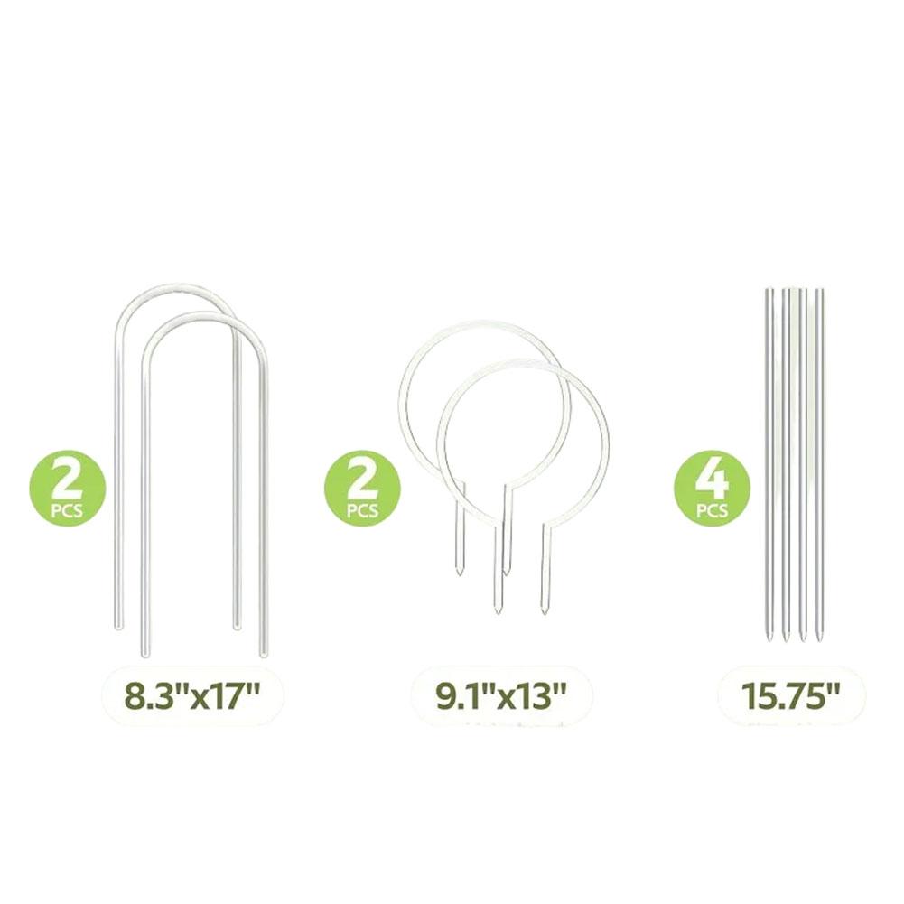 Compact Acrylic Plant Trellis for Indoor Gardens Supports Growth of Climbing Plants with Multiple Pole Design Options