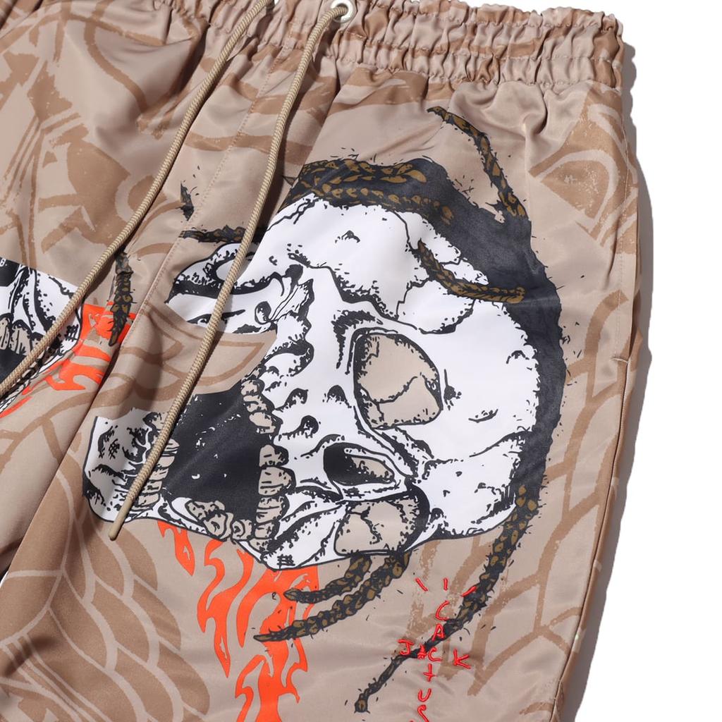 Air Jordan Skull Print Casual Shorts Men Bottoms Khaki CZ0167-247