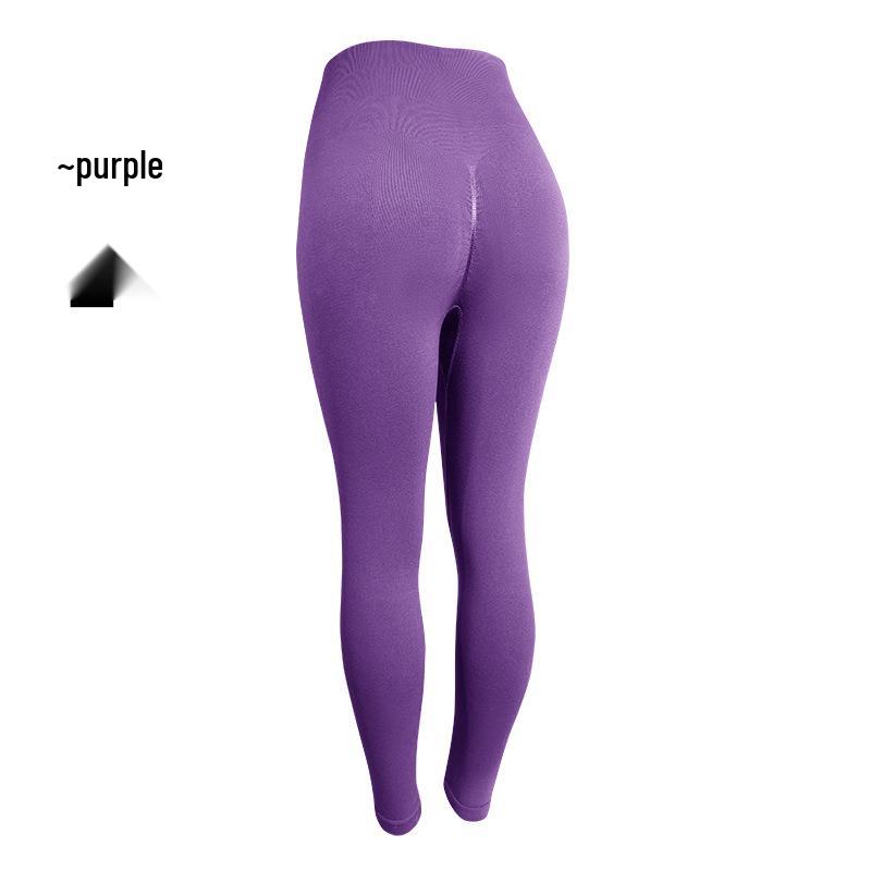 

Бесшовные брюки для йоги с высокой талией: Женская быстросохнущая одежда для фитнеса и бега с эффектом подтяжки бедер M (115-135 jin)