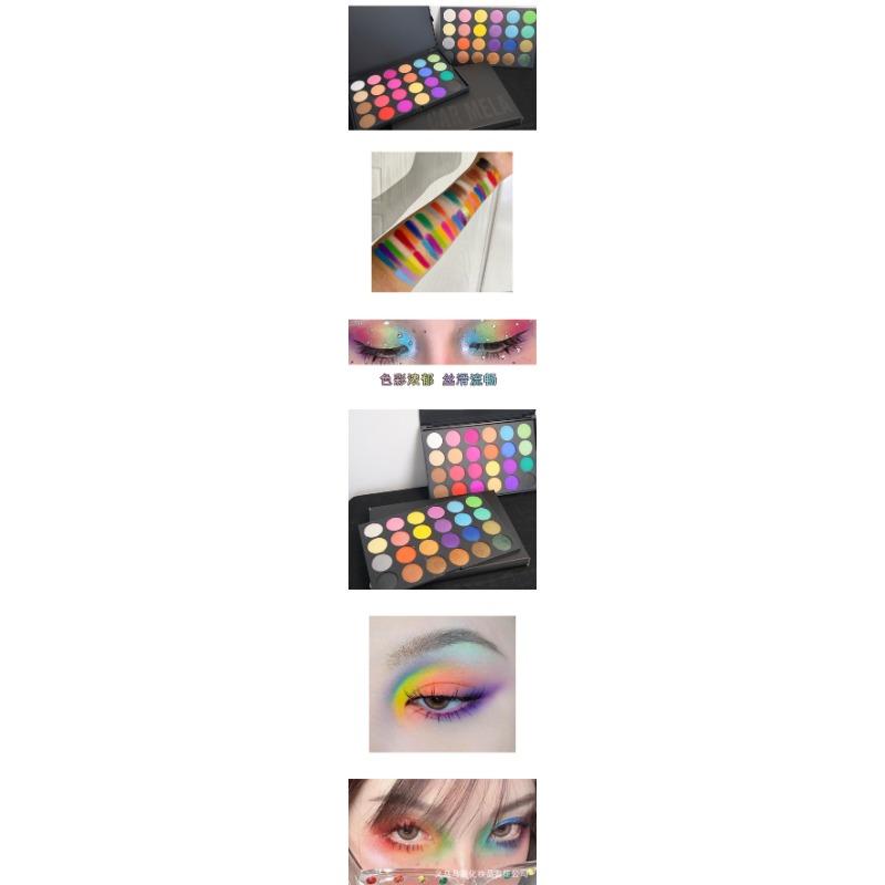 Color Eyeshadow Palette High Saturation Matte Shimmer Professional Stage Makeup