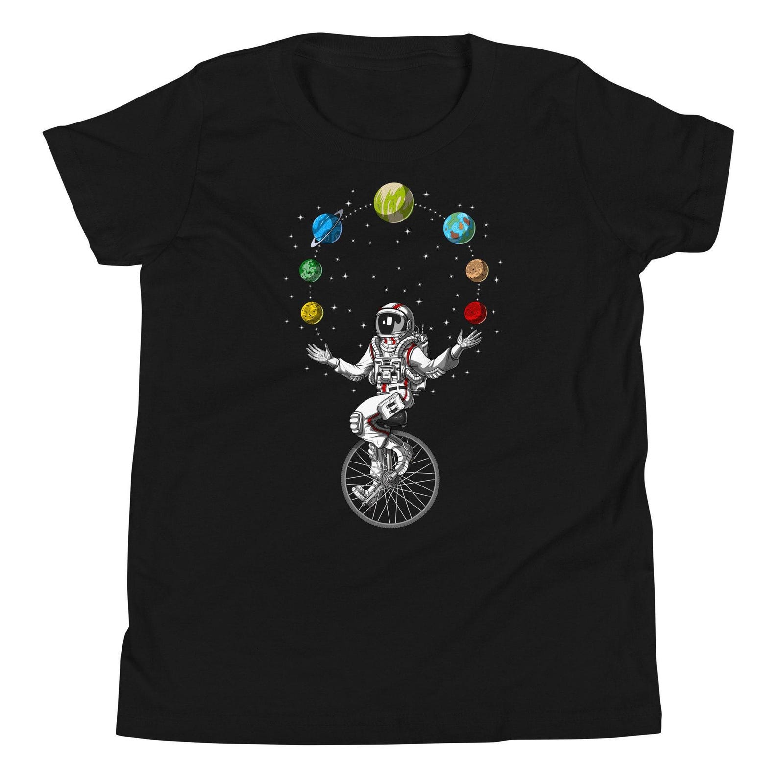 Astronaut Juggling Space Planets Kids Shirt, Solar System Boys Tee, Cosmic Shirt, Galaxy Shirt, Space Clothing, Space Clothes, Space Apparel 140