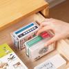 Transparent Playing Card Organizer - Plastic Storage Box for ID and Game Cards