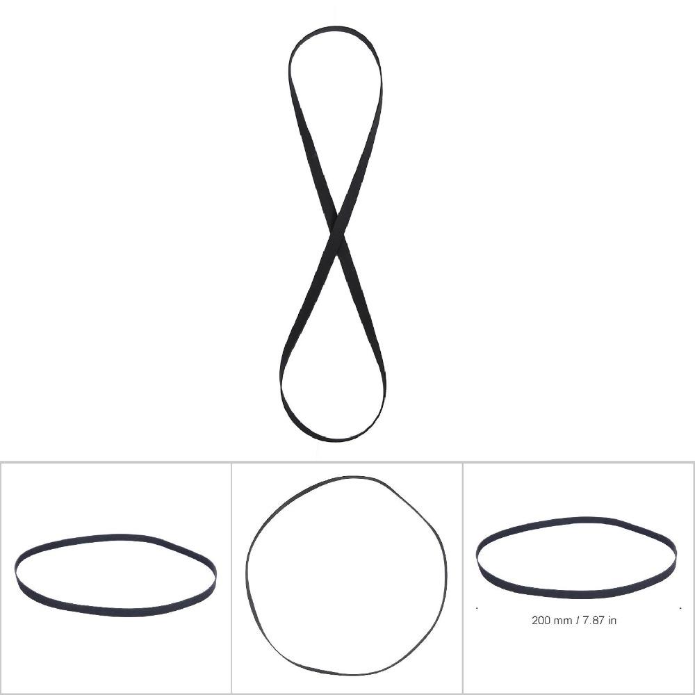 2pcs EPDM Record Player Belt Good Elasticity Phonograph Turntable Belt For Phonograph