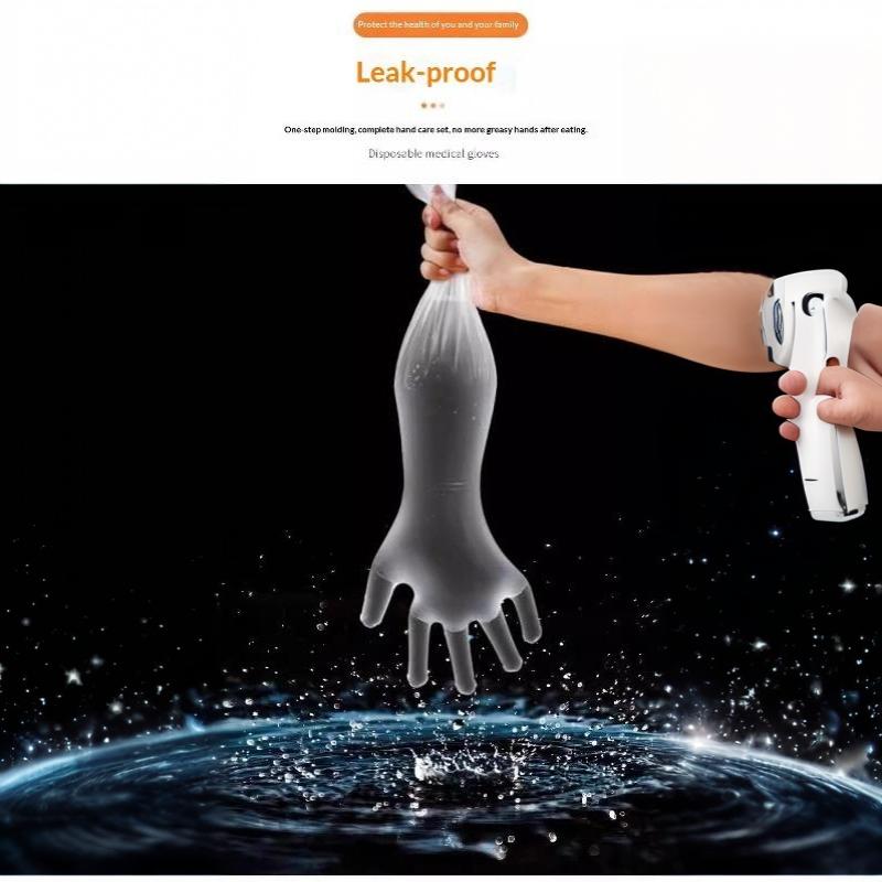 60cm Extra Long CPE Dishwashing Gloves Waterproof Thickened Anti-Slip Cuff for Kitchen Home Cleaning