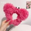 Funny Plush Cartoon Headband Cute Girl Heart Ugly Cute Face Headband Grotesque Fried Hair Ugly Doll Fluffy Hair Accessories