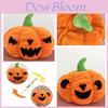 Adorable Reversible Pumpkin Plush Toy Perfect Halloween Gift Customizable Doll