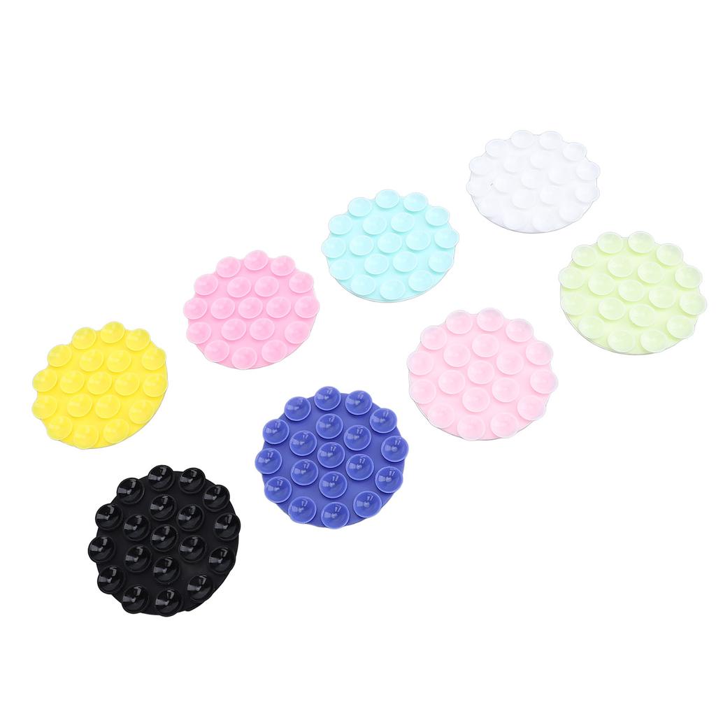 8 Stück Silikon-Saugnäpfe für alle Telefonmodelle Handyzubehör Halter Mehrzweck Doppelseitige Silikon-Saug-Handyhülle Halterung