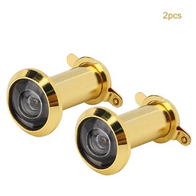 2Pcs 220 Grad Betrachtung Winkel Anti-Diebstahl Haushalt Tür Viewer mit Zurück Abdeckung Home Security(16 mm