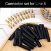 20Pcs 8 Gauge Wire Connectors Quick Wiring Connection Terminal 8 AWG Docking Connector with Screws Shrink Tubes Wrench