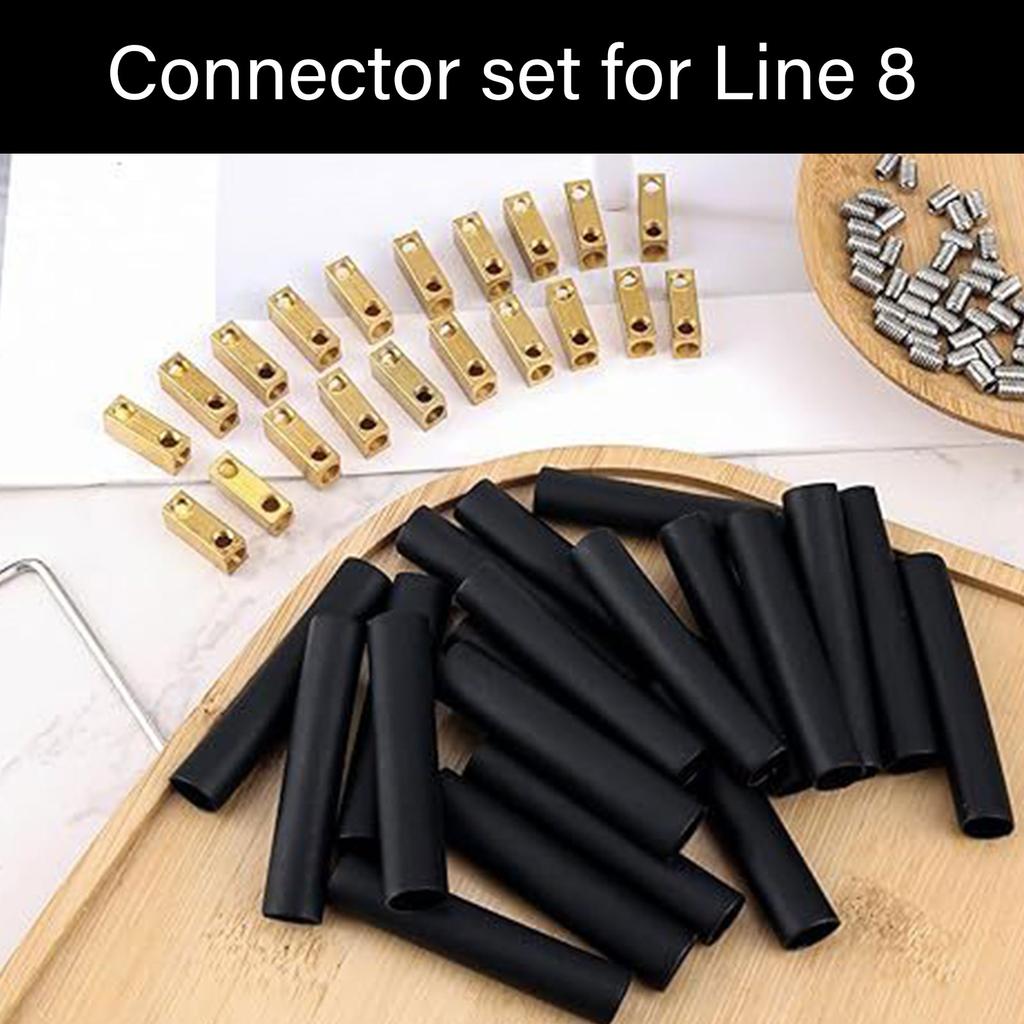 20Pcs 8 AWG Docking Connector 20A Wire Terminal Connectors with Screws Shrink Tubes Quick Wiring Terminal Enduring