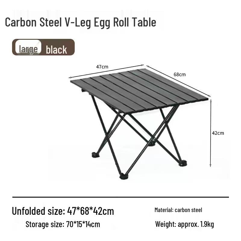 Wenyuan Portable Folding Egg Roll Picnic/Camping Table for Outdoor and Self-driving Tours