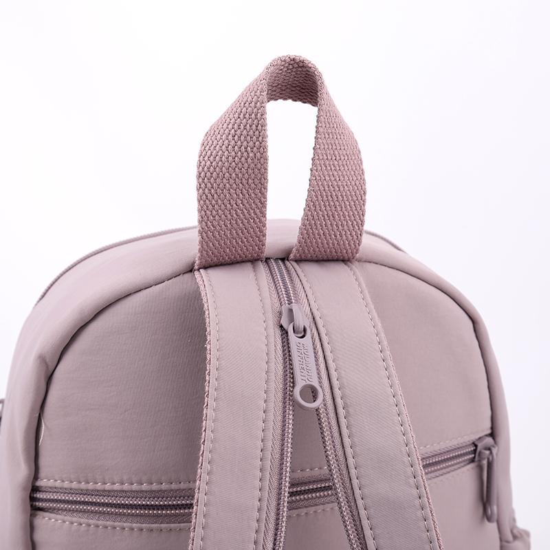 Mochila Pequena Estilo Universitário Mochila de Nylon Feminina Bolsa de Peito Multifuncional