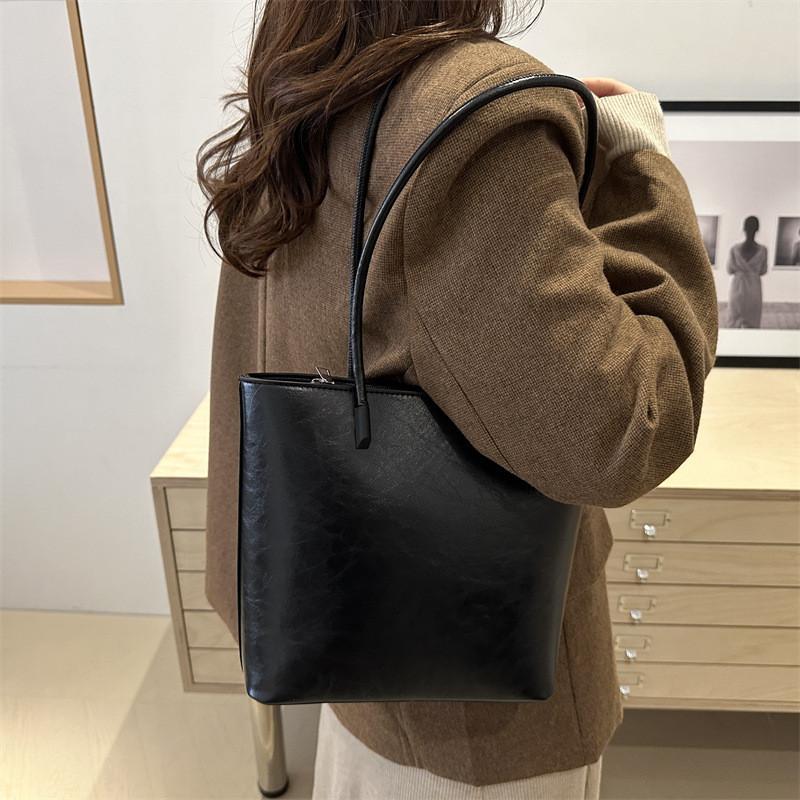 Elegant Everyday Tote Bag For Women In Fashionable Colors Black Brown And Coffee With Unique Design