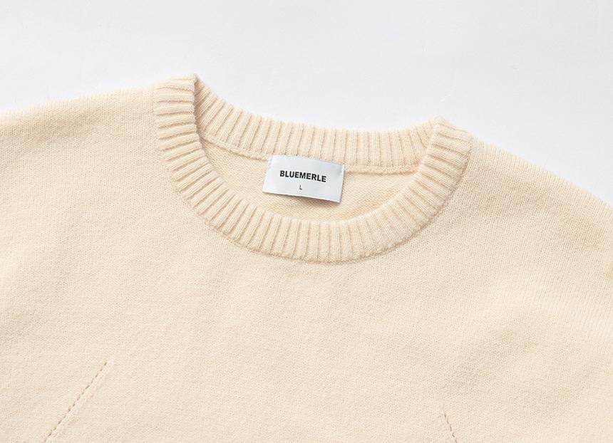 Beullumeol Pbt Wool Crew Neck Knit - Oatmeal Beige