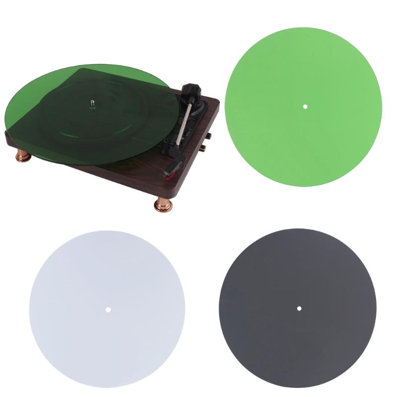 Acrylic Turntable Platter Mat Vinyls Record Pad Record Player Acrylic Record Mat for Standard 12" Turntable Platters