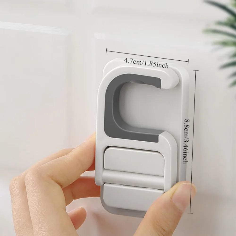 

Самоклеящийся держатель для швабры - Настенный органайзер с клипсами для швабры для кухни и ванной комнаты, Многоцелевые крючки для хранения белый