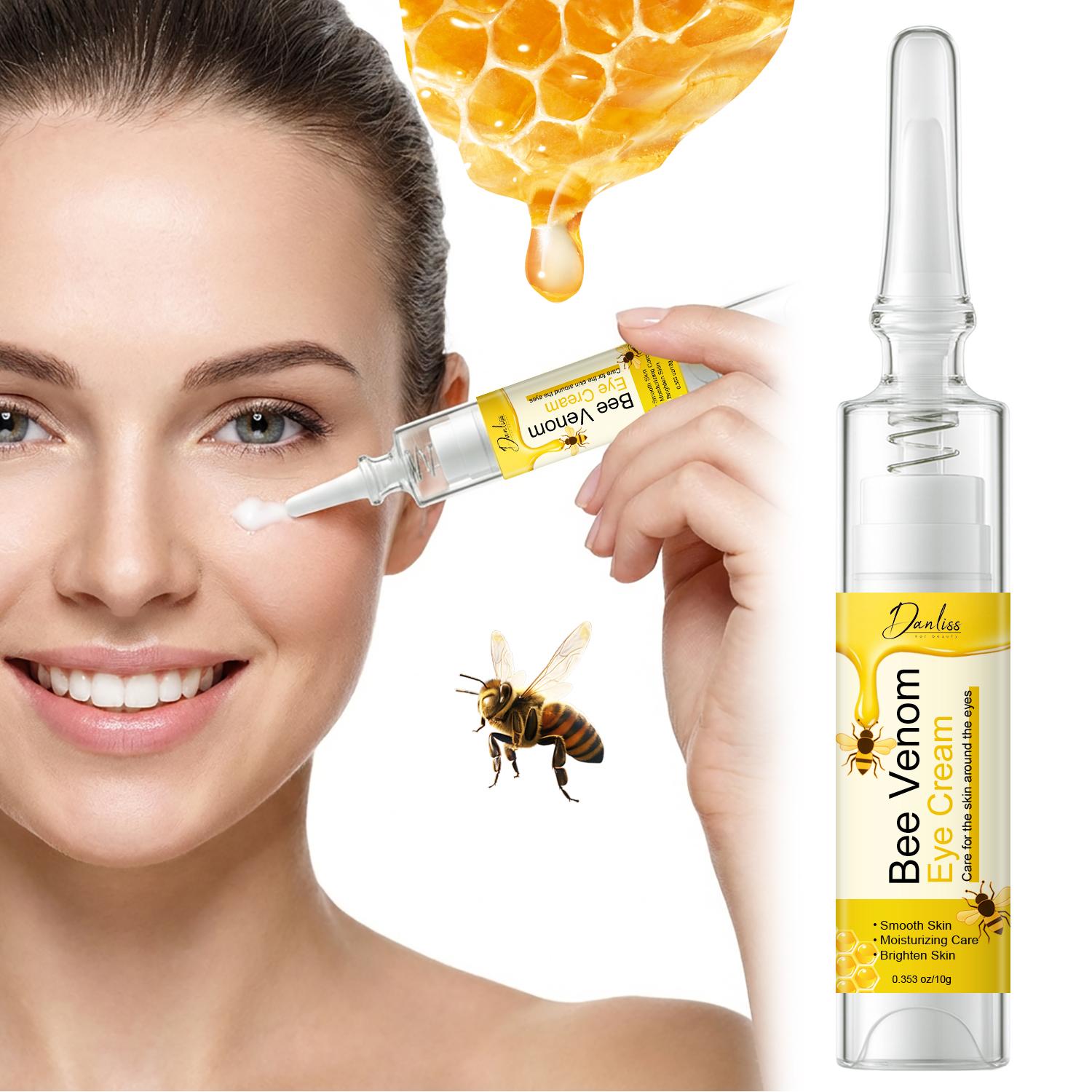 

Bee Venom Eye Cream-Instant Lift The Skin Around Eyes-Deep Moisturie, Smooth Abd Brighten Skin-Suitable For All Skin Types, 10g