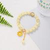Crystal Daisy Burst Bracelet - Sweet Floral Design, Niche High-End Cross-Border Bestseller