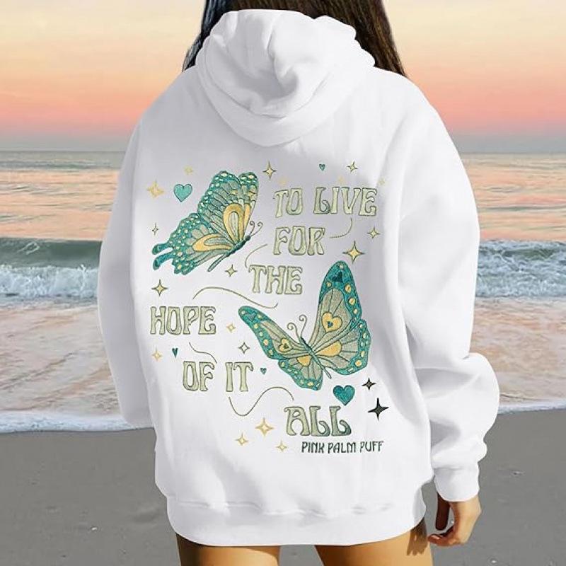 Hopeful Dreams Drop Shoulder Ribbed Hoodie
