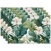 Summer Green Plant Placemats New Seagull Flower Printed Insulation Mat Nordic Kitchen Western Restaurant Decorative Dining Table