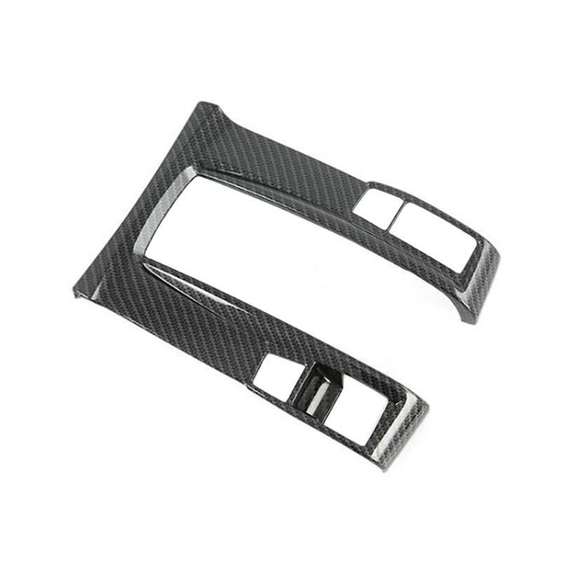 Car Trim Carbon Fiber Gear Shift Central Control Frame Cover For Honda Civic 2016-2021 For Left Hand Drive Only