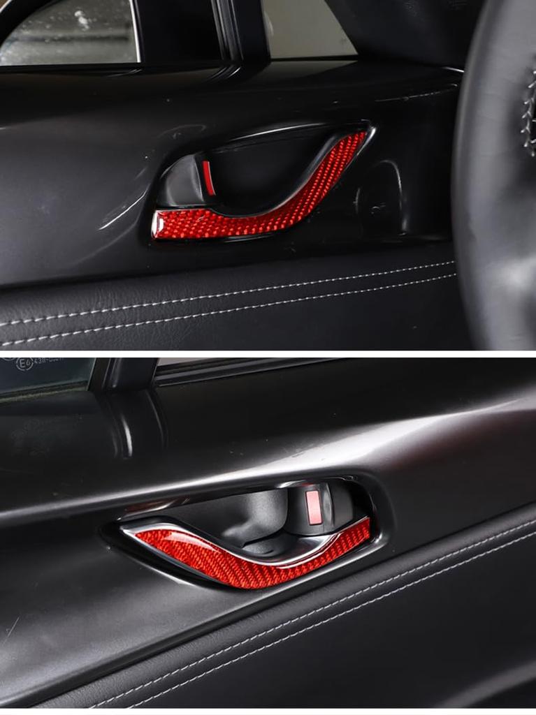 Hcilloend New Mazda Roadster RF ND Series 2016-2024 Steering Wheel Panel, Door Handle Cover,