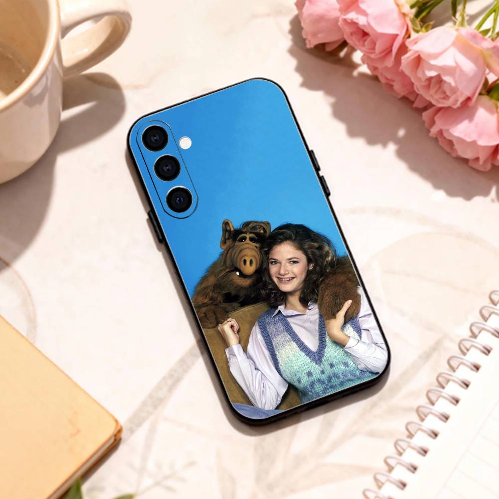 Family Comedy TV Series ALF phone Case For Samsung Galaxy A73,A72,A71,A70,A53,A52,A51,Others Soft Black Shell