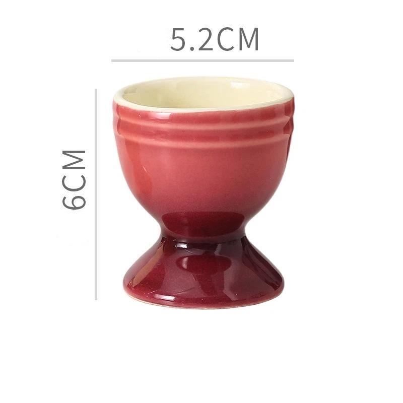 Ceramic Egg Cups, Porcelain Colorful Egg Cups, Stand Holder For Soft Boiled Eggs, Breakfast Cooking Kitchen Egg Serving