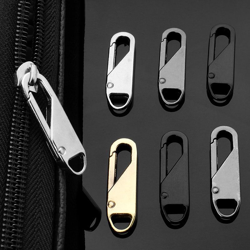 1-10Pcs Zipper Slider Puller Instant Zipper Repair Bag Replacement Bad Buckle Travel Bag Suitcase Zipper Head DIY Sewing Craft