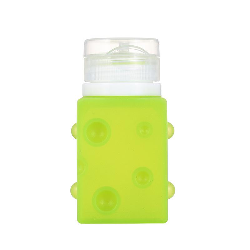 

90ML Refillable Silicone Bottles Soft Leak Proof Shampoo Lotion Containers Cosmetic Travel Bottles Eco Storage Bottles зелёный