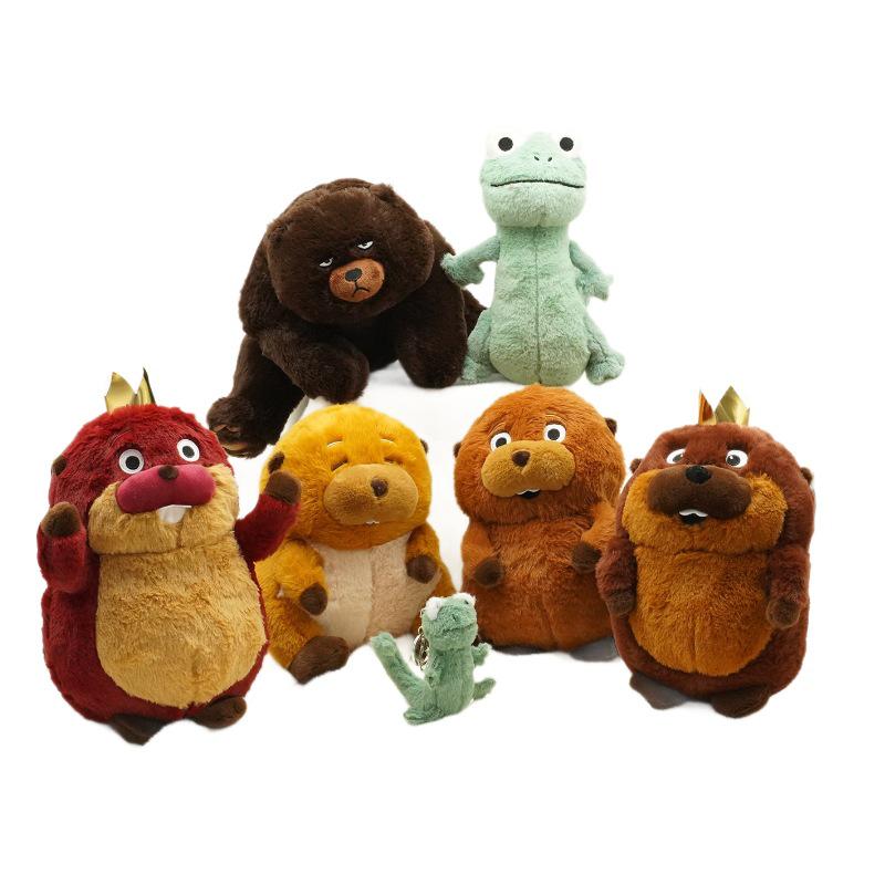NewHoppers Plush Beaver Lizard Transforming Toy Figure