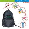 Cartoon NARUTO Pattern Lightweight Backpack With Front Pocket Adjustable Shoulder Strap Unisex Suitable For Children Age 6-10