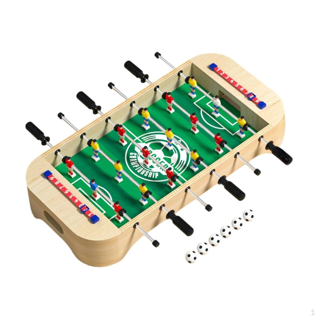 Foosball Table Educational Interactive Toy Lightweight with Ball and Score Keeper, Desktop Soccer