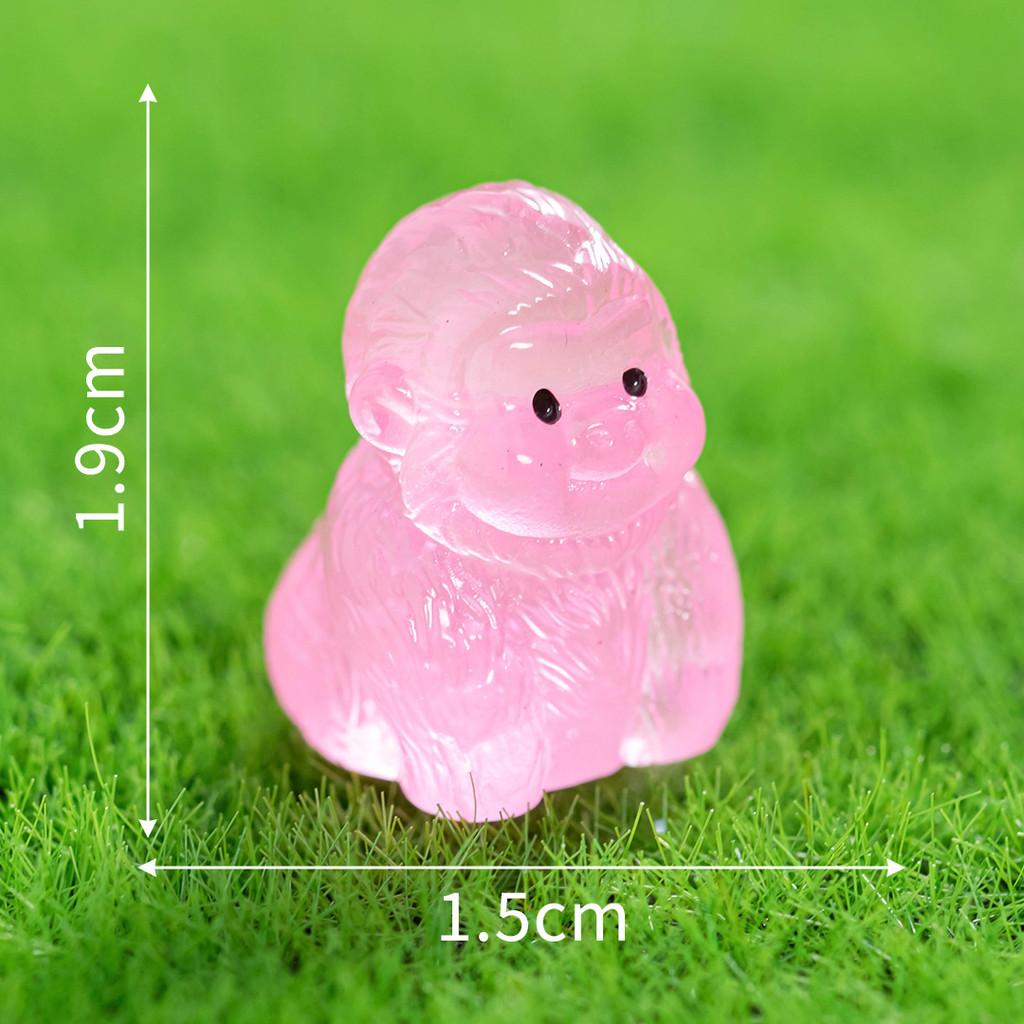 Resin Noctilucent Animal Gorilla Figurine With Multicolor For Decoration Home