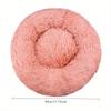 Home Plush Pet Nest Winter Cat Nest Dog Nest Warm Detachable and Washable Round Cat Nest Pet Bed Seasonal Universal Decoration