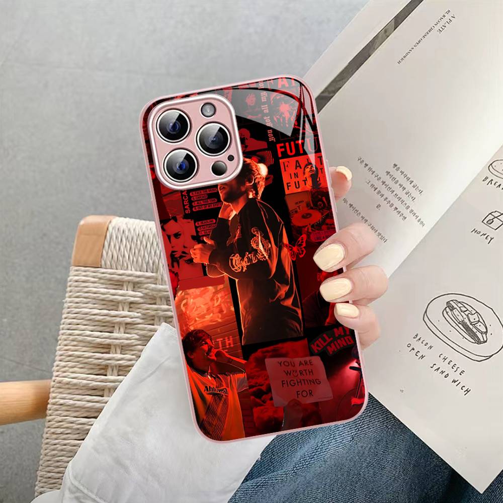 L-Luis M-Miguel Singer For IPhone 14 13 12 Mini 11 Pro XS Max X XR 14 Plus Tempered Glass Cover