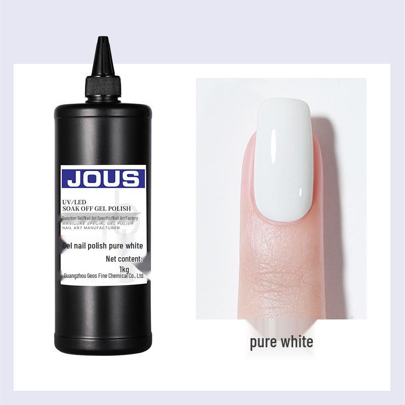 1KG High-End Solid Color Gel Nail Polish Pack with Glitter, Crushed Diamond, and Cat Eye Effects