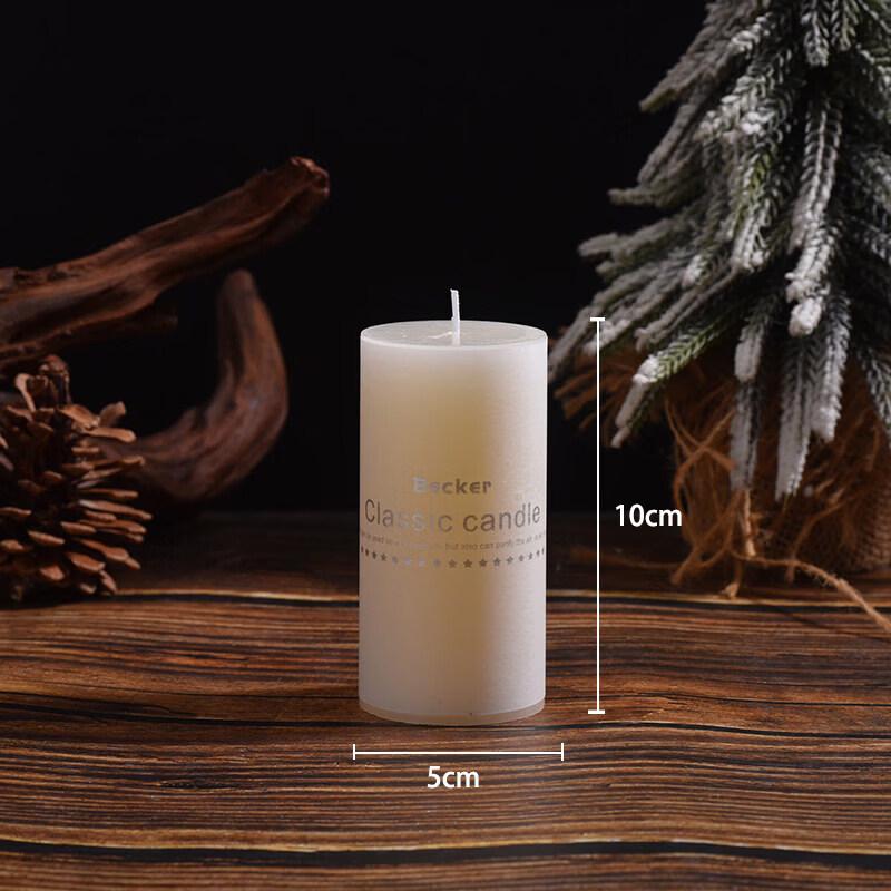LIEI Elegant Ivory White Decorative Candle