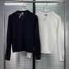 TB Cardigan New College Style Women's Striped Round Neck Knitted Cardigan Comfortable Casual Small Fragrant Knitted Sweater