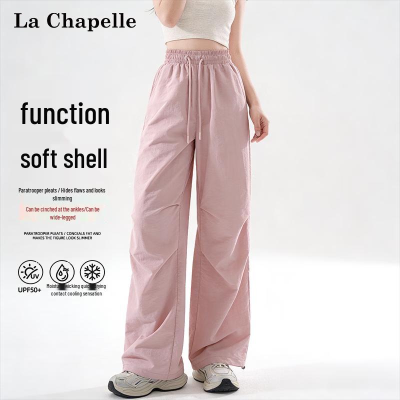La Chapelle Women's UPF50+ Sun Protection Cargo Wide-Leg Pants