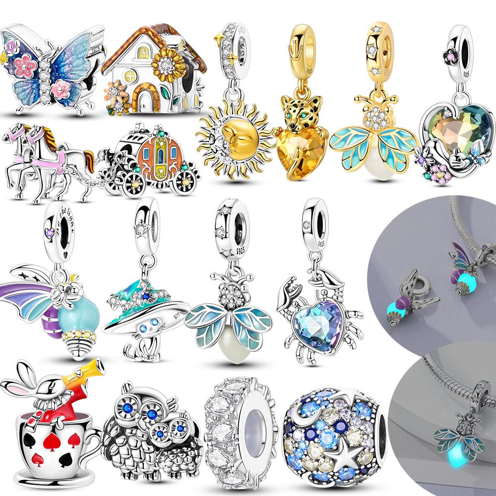 925 Silver Charms Fit Originales 925 Bracelets Charms Pendant Beads For Women Girl DIY Gift