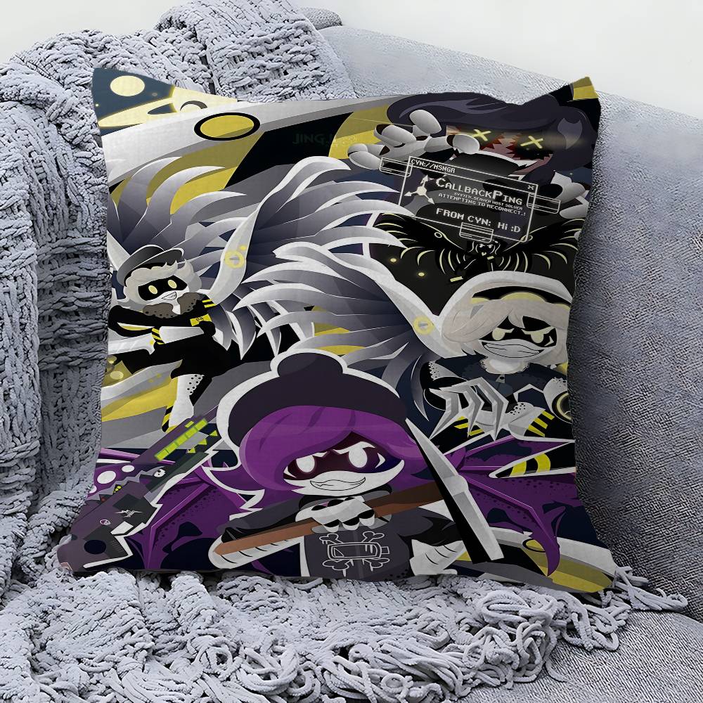 M-Murder Drones Stitch Lucky Dragon Pillow Cover Sofa Cushion Cover Home Room Decoration Children Gift