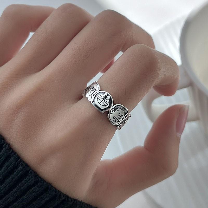 Sophisticated Heart Shaped Ring For Women Adjustable And Trendy Silver Plated Fashion Jewelry