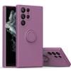 Suitable for Samsung S25 Phone Case, Note20Ultra Liquid Silicone Protective Case A15, Skin-feel Ring Stand A55