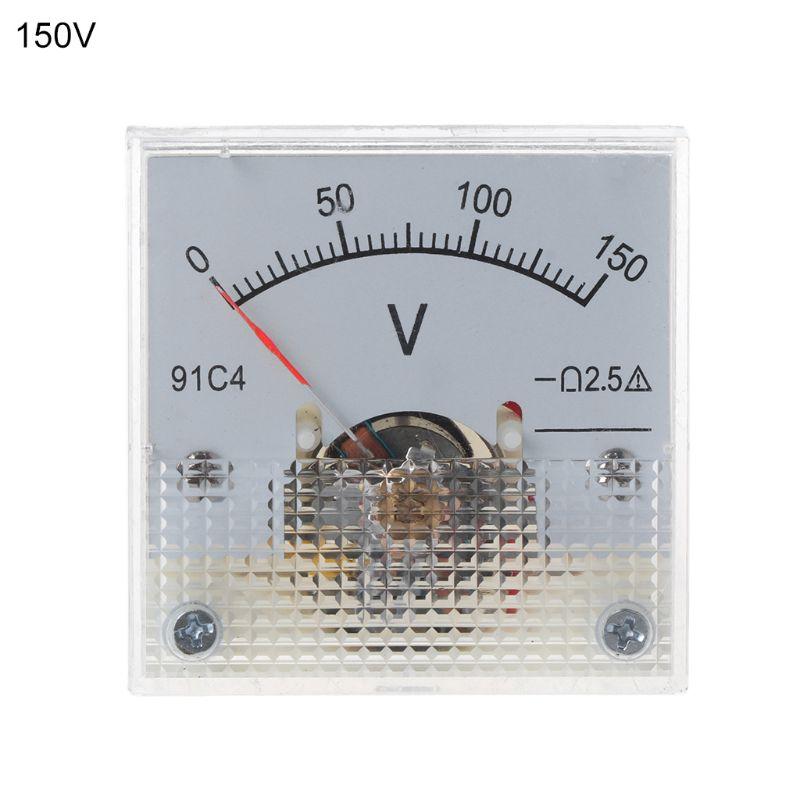 Dial Type DC Voltage Meter Voltmeter Analog Panel Rectangular Plastic Volt Tester 3/5/10/15/20/30/50/100/150/250V