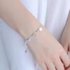 European & American Style Butterfly Bracelet and Silver Anklet - Korean Copper-Plated Silver Fashion Accessories.