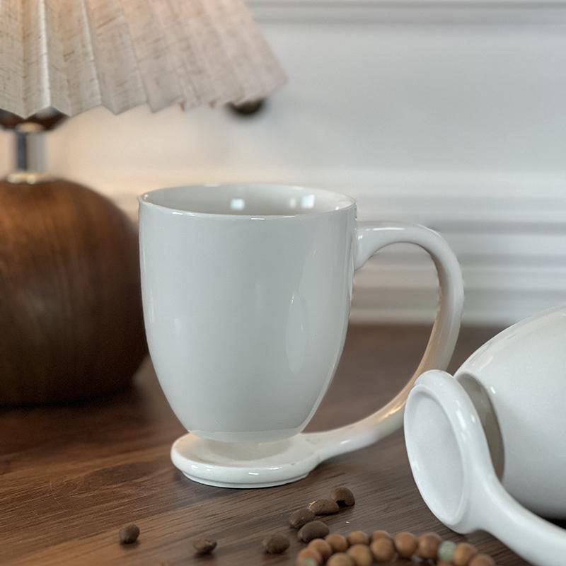 Kreative Hängende Cerc Tassen Große Kapazität Kaffeetassen Einfache Hotel Teetassen Paar Wasserbecher Einzelner Henkel Design