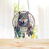 2D Flat DIY Diamond Painting Set Rhinestone Diamond Art Window Pendants Diamond Art Pendant DIY Home Decor Hanging Charm