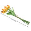 30Pcs Real Touch Artificial Tulip Flower Fake Flower Gift for Home Wedding Decor(Sunset Color)